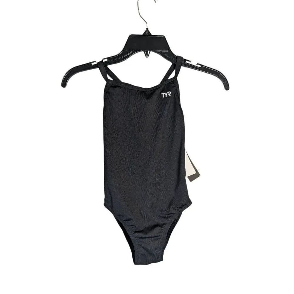 TYR Women's Durafast Elite Diamondfit one piece Pro Swimsuit Black 26 XS